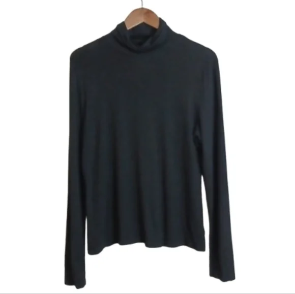 SET OF Ralph Lauren & Investments Women's Black Turtleneck Tops Size Large 2 Ct. - Picture 8 of 8
